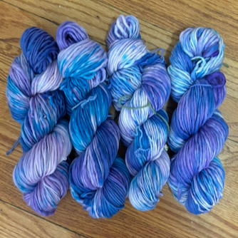 blueberry mash hand-dyed