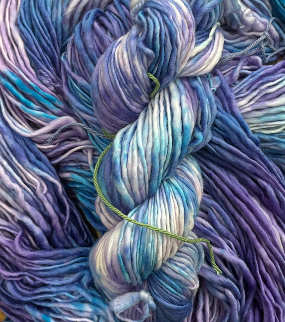 blueberry mash hand-dyed